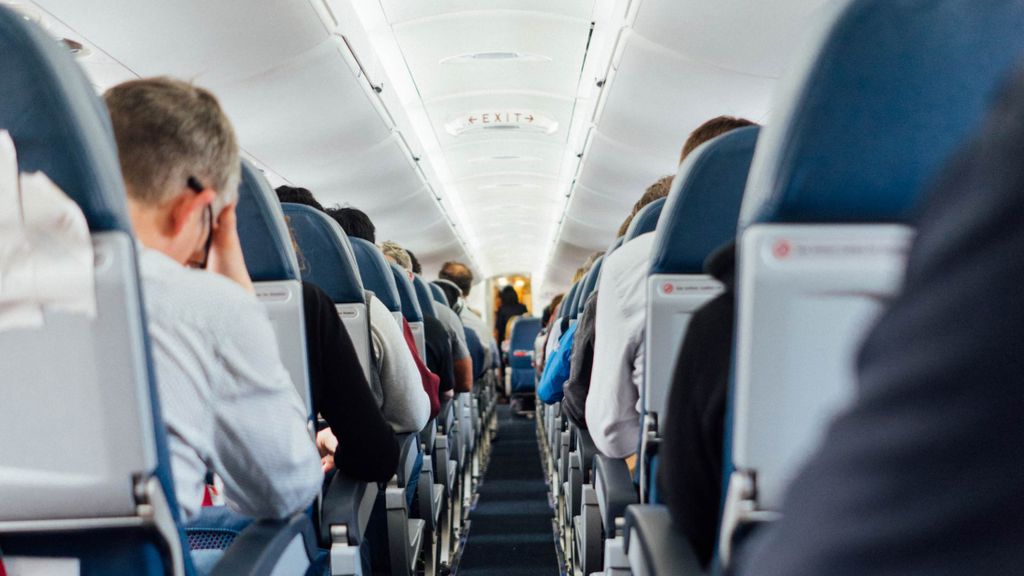 Airplane aisle