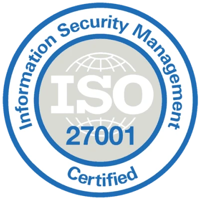 ISO 27001 - Information Security Management Certified